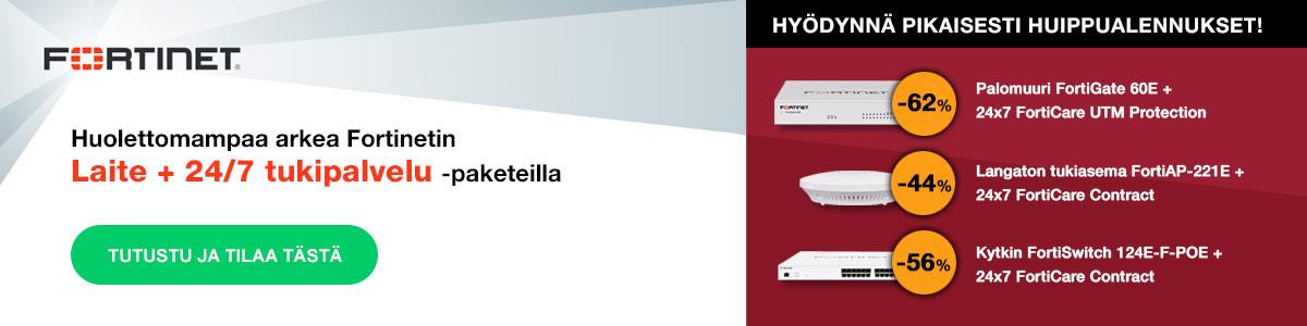 Fortinet-paketit huolettomampaan arkeen